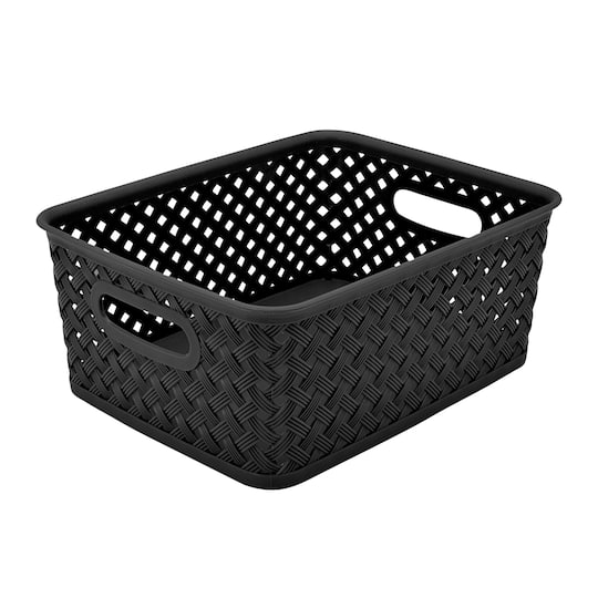 Simplify 10" Small Wicker Storage Bin